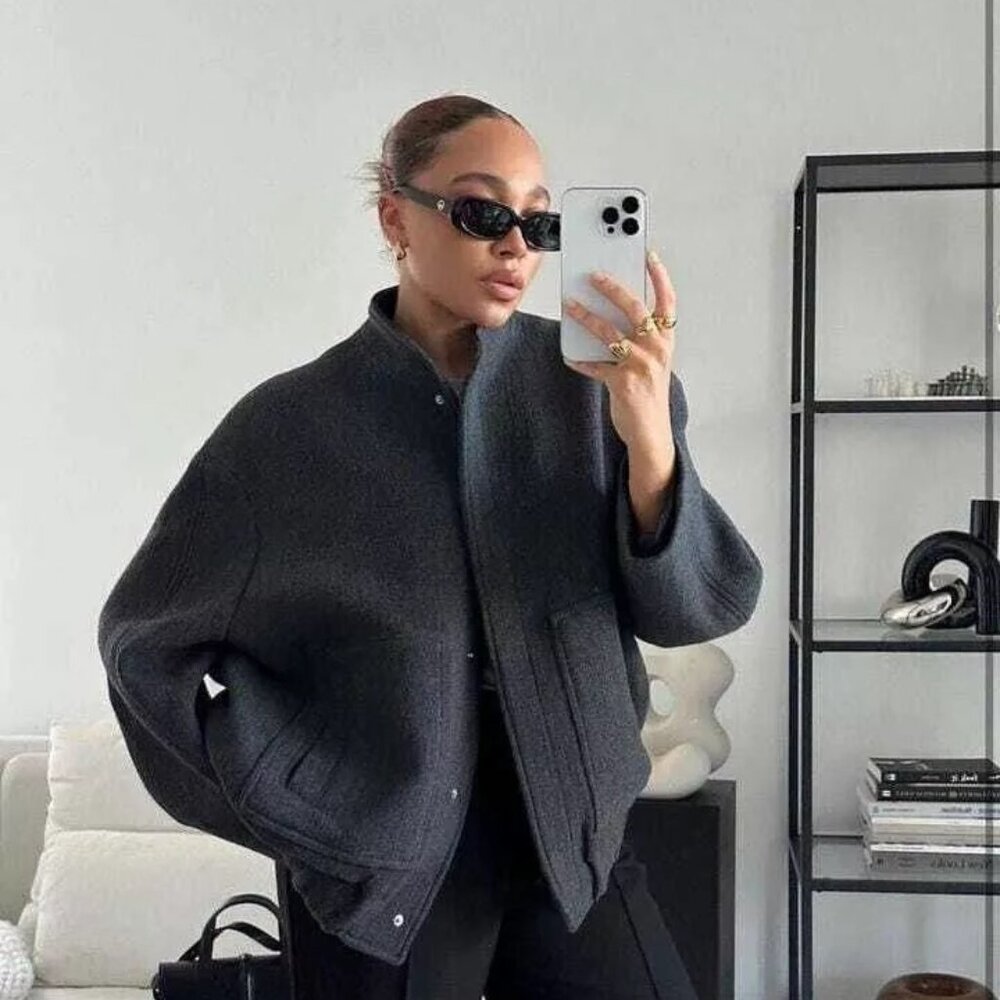 Oversized Zara Bomber Jacket